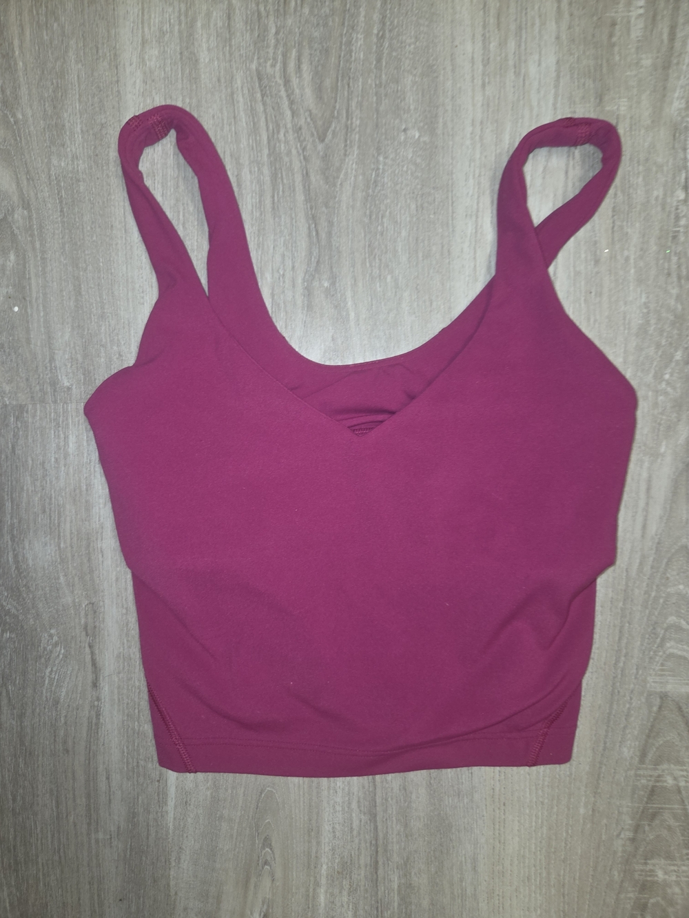 Women’s Seamless V-Neck Bralette Tank Top - Berry
